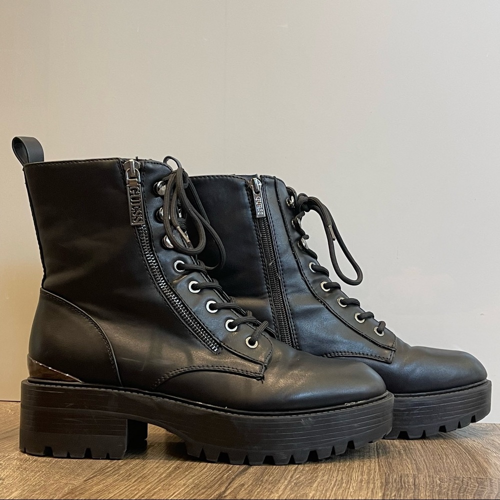 GUESS Combat Boots, Size 9 1/2 Woman’s